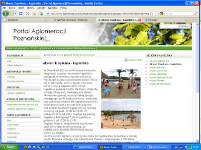 Serwis turystyczny na stronie Aglomeracji Poznańskiej
