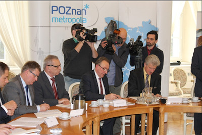 Podpisanie umowy Partnerstwa dla Poznańskiej Kolei Metropolitalnej,