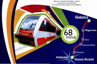 Modernizacja linii kolejowej poprawi połączenie małych miejscowości z aglomeracją poznańską