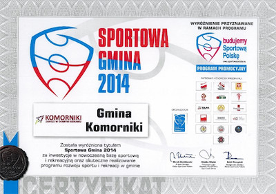 Komorniki, Swarzędz i Tarnowo Podgórne otrzymały tytuł Sportowa Gmina 2014