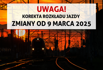 Od 9 marca zmiany w rozkładzie jazdy 